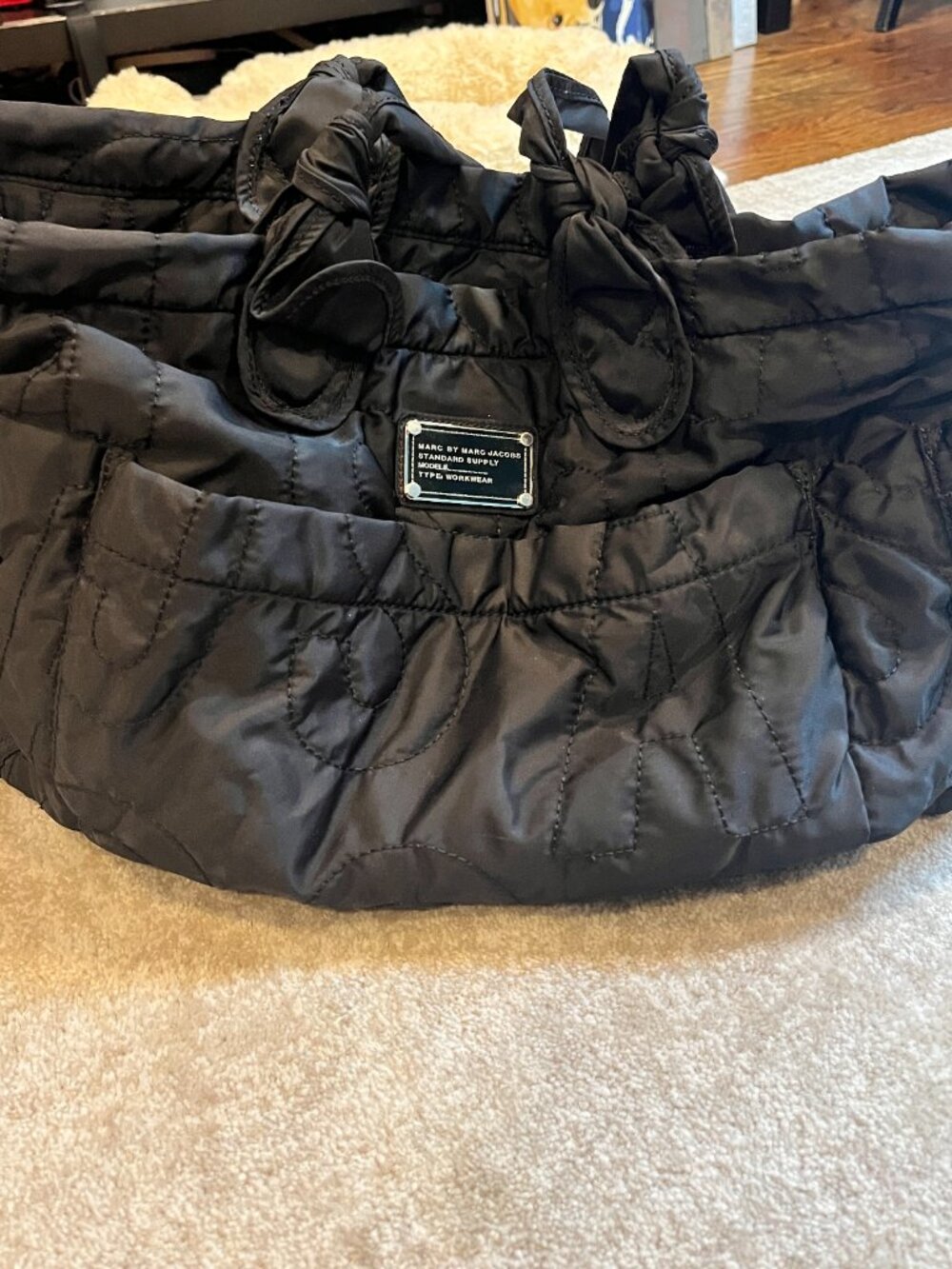 Marc Jacobs Black Quilted Tote Bag - Picture 4 of 4